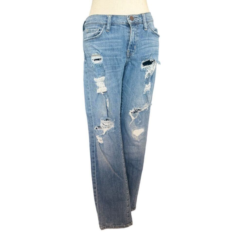 Treasure & Bond - Boyfriend Fit Ripped Faded Denim Jeans - Size 27 - Picture 2 of 15